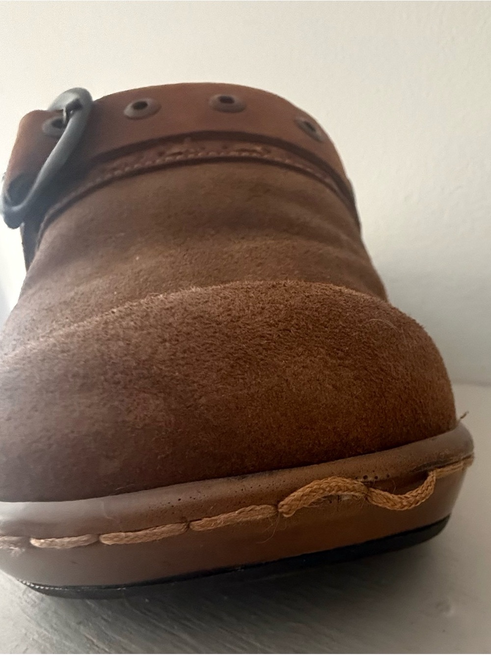 Women’s Born Brown Suede Slip-On Clog - Picture 5 of 5